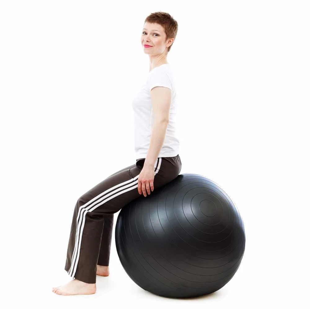 Gimnastikos kamuolys Springos 65 cm su pompa