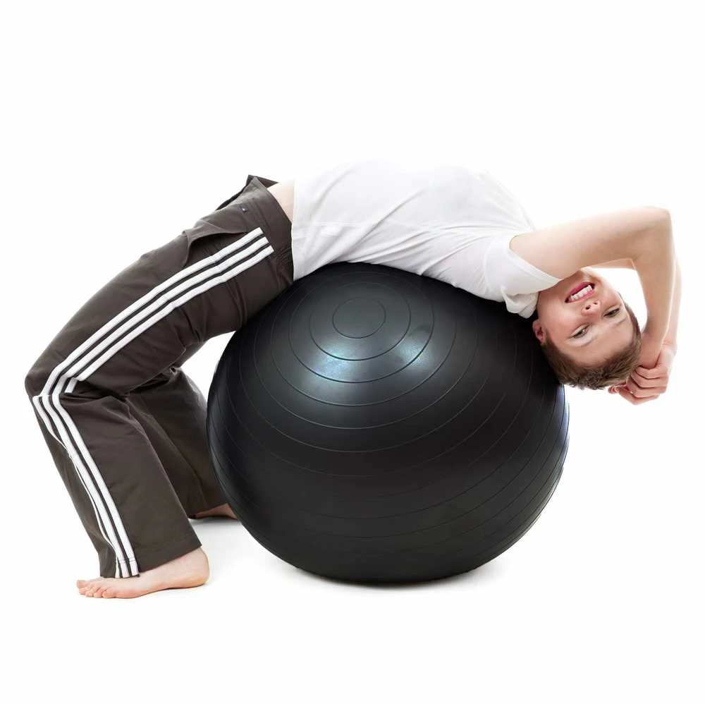 Gimnastikos kamuolys Springos 65 cm su pompa