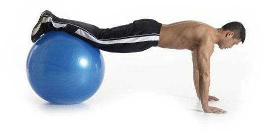 Gimnastikos kamuolys su pompa, 65 cm, raudonas