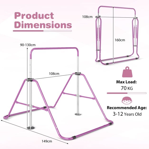 Gimnastikos turėklas 149 x 108 x 130 cm