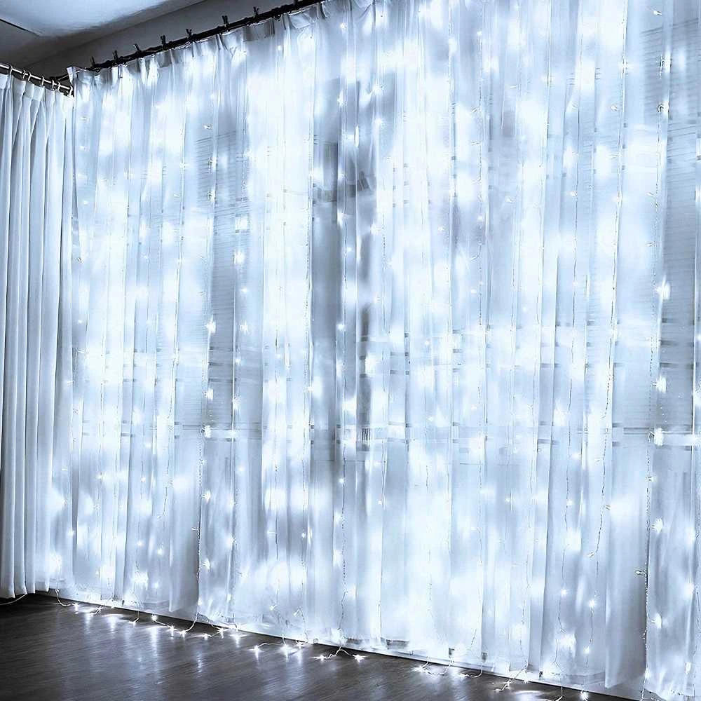 Verk Girlianda- užuolaida Vilde 300 LED su pultu 3 m