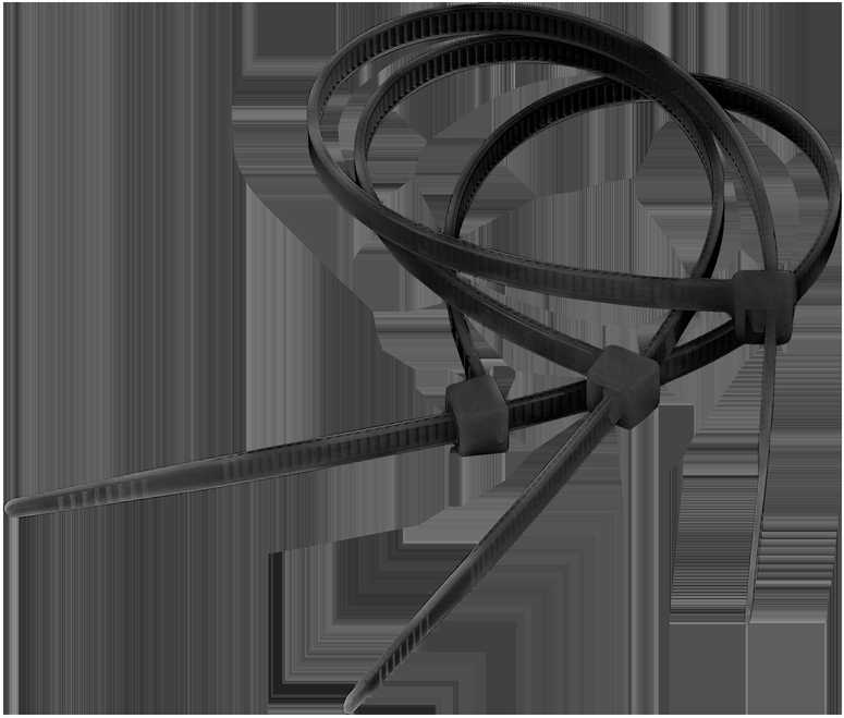Cabletech laidų tvirtinimo dirželiai 9mm 75cm Juoda
