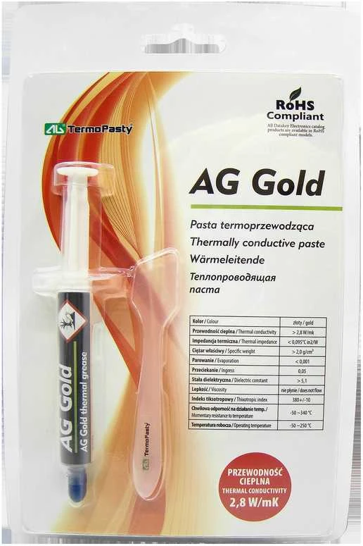 Ag Termopasty Termopasta AG Gold 3g 2,8W/mK