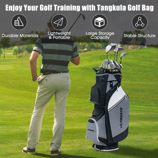 Golf maišas Juoda ir pilka
