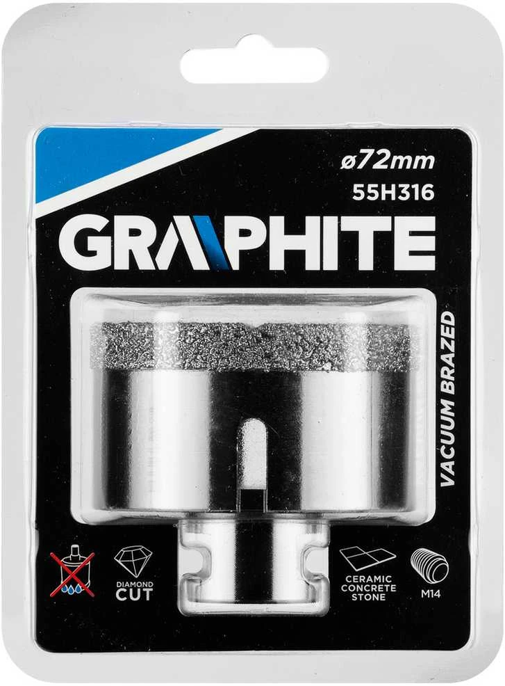Graphite Grafitas DEIMANTINĖ SKULĖ 72 MM X M14 55H316 GRAFITAS