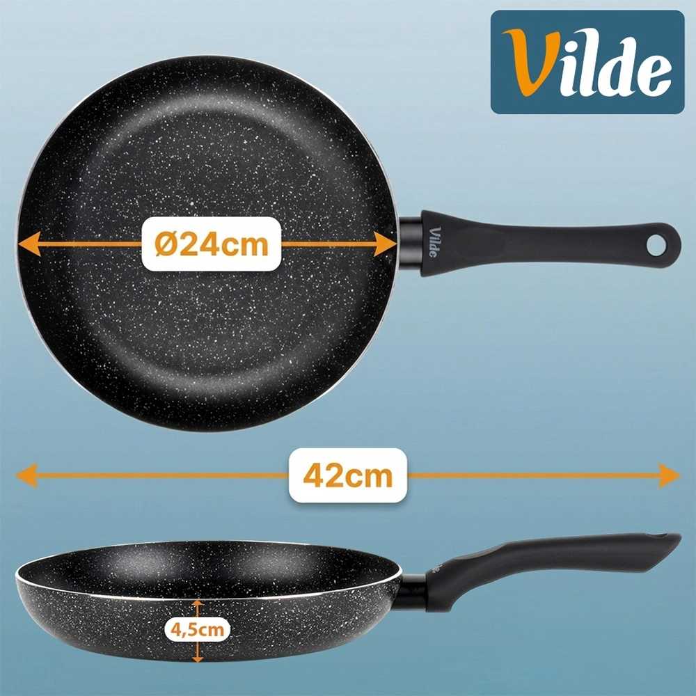 Vilde Granitinė keptuvė 24 cm juoda