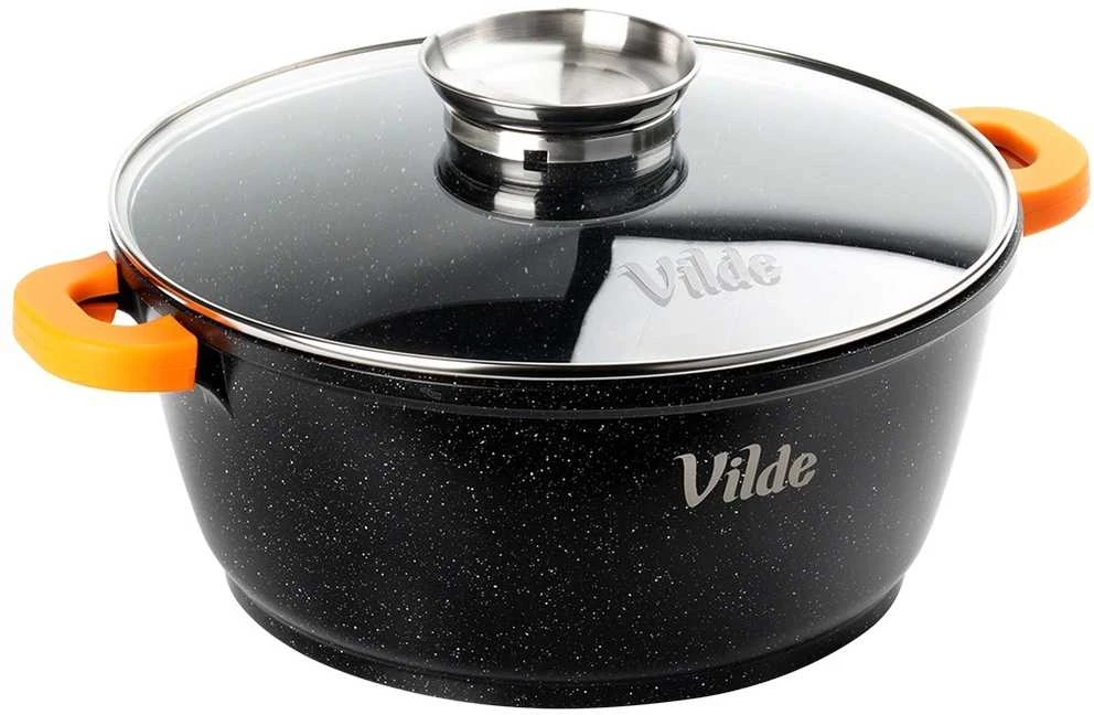 Vilde Granitinis puodas su stikliniu dangčiu Terruna Aroma 28 cm 5,8 l
