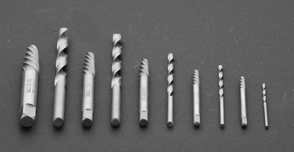 Wykrętaki Grąžtų komplektas 2-7,5 mm