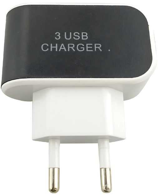 Greito įkrovimo įkroviklis 5W, 3x USB, Quick Charge 3.0
