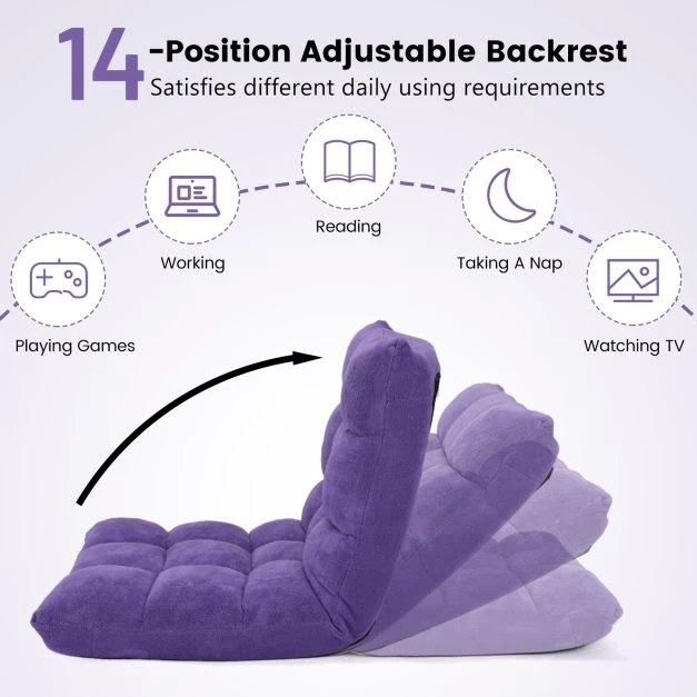 Grindinė kėdė violetinė
