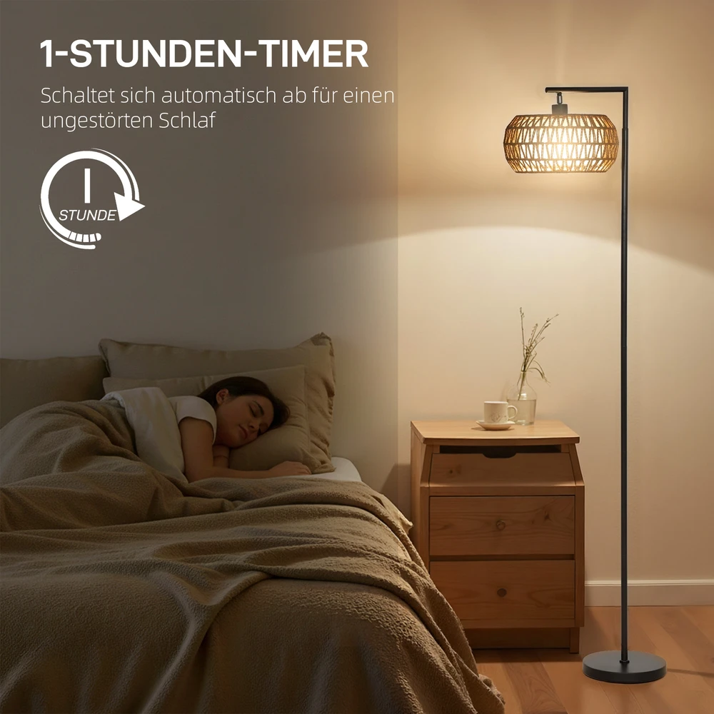 Grindinė LED lempa su dvigubu gaubtu, juoda, 52 × 33 × 170 cm