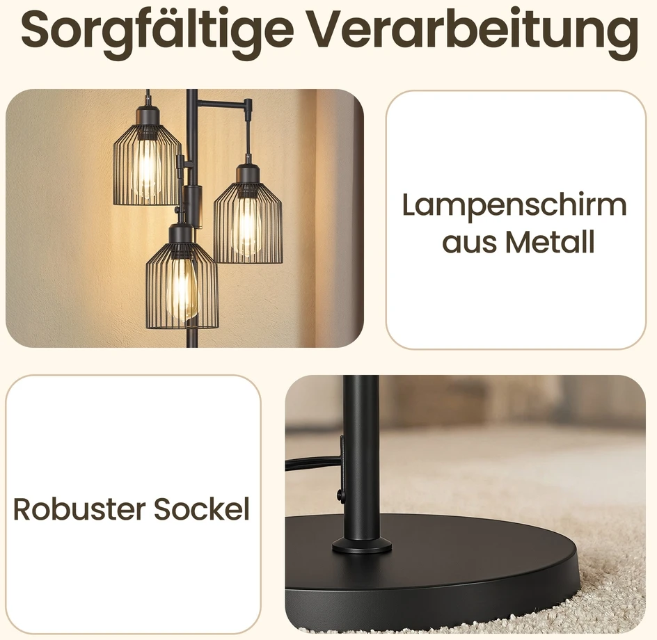 Songmics Grindinė lempa 176.5 cm