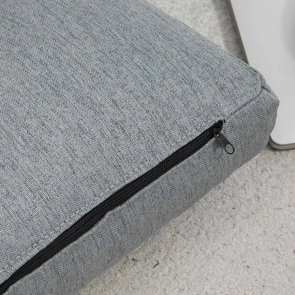 HOMCOM grindinis krėslas su 6 padėčių reguliuojamu atlošu, sulankstomas meditacijos krėslas, lininio audinio išvaizda, paminkštinta grindų sofa svetainei, miegamajam, pilkas