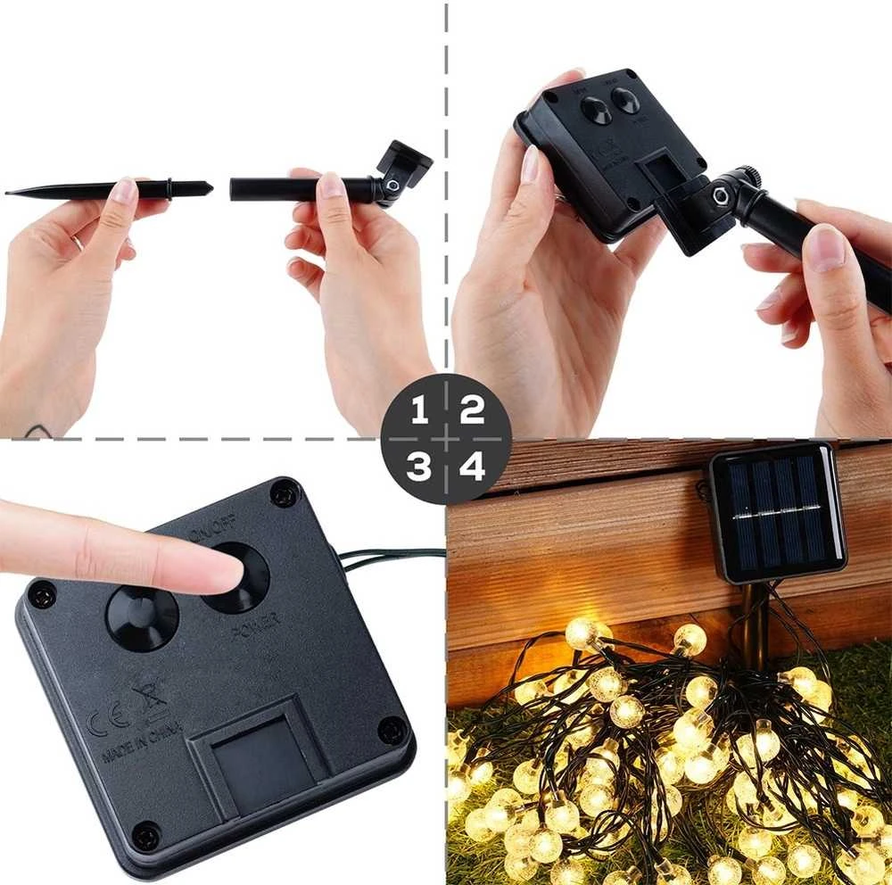 Grlianda Vilde 10 m, 100 LED lempučių, IP44