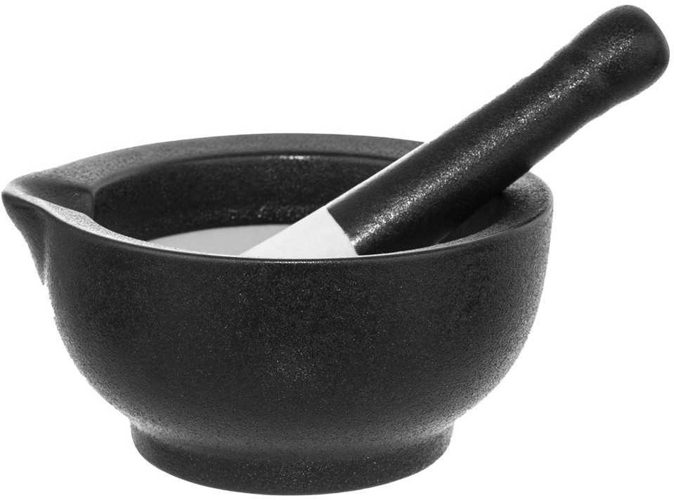 Orion Prieskonių grūstuvė Porcelianas Juoda 12.5 cm