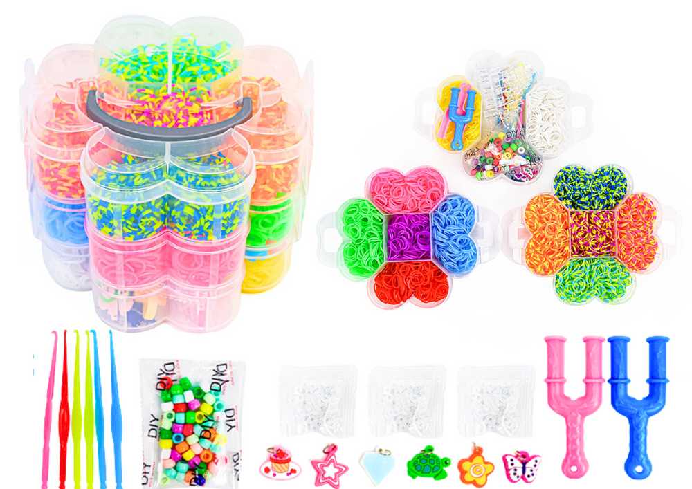 Lean Toys Gumelių Rinkinys Apyrankėms Kurti, 4500 vnt.