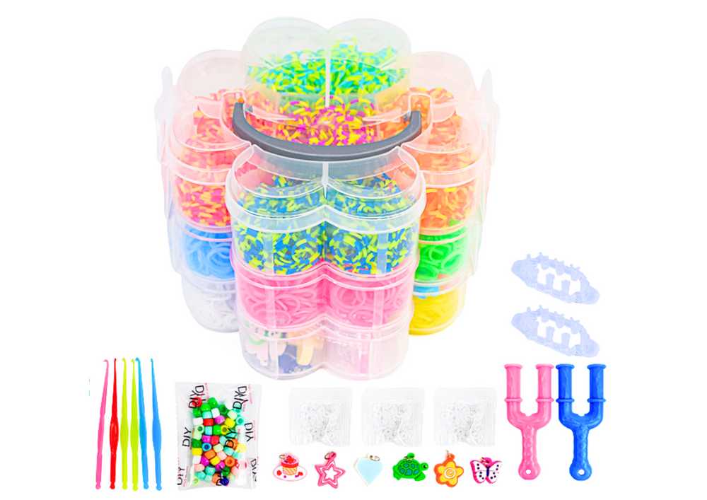 Lean Toys Gumelių Rinkinys Apyrankėms Kurti, 4500 vnt.