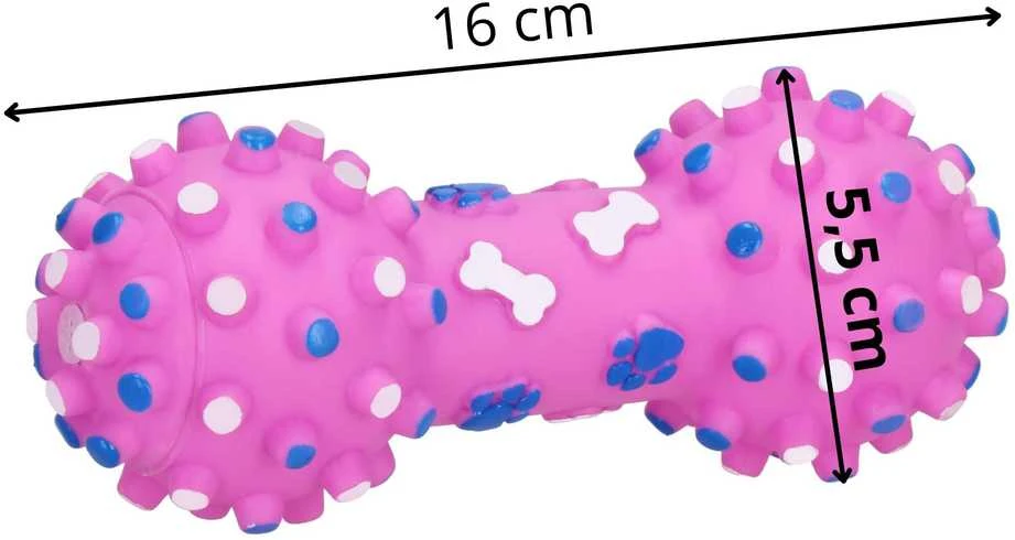 Guminis cypiantis kaulas šunims Springos PA0286, 16 cm