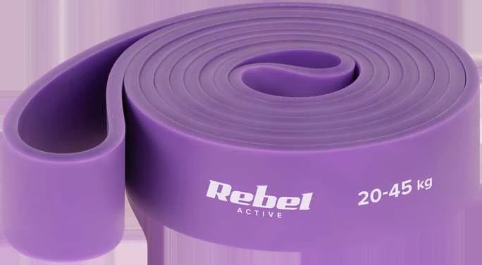 TPE mankštos juostų rinkinys - Power Band PTs-1, 4-55 kg, 5 TPE juostos, REBEL ACTIVE