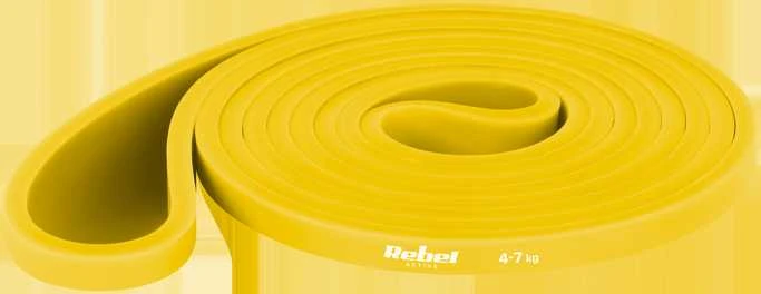 TPE mankštos juostų rinkinys - Power Band PTs-1, 4-55 kg, 5 TPE juostos, REBEL ACTIVE