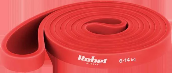 TPE mankštos juostų rinkinys - Power Band PTs-1, 4-55 kg, 5 TPE juostos, REBEL ACTIVE