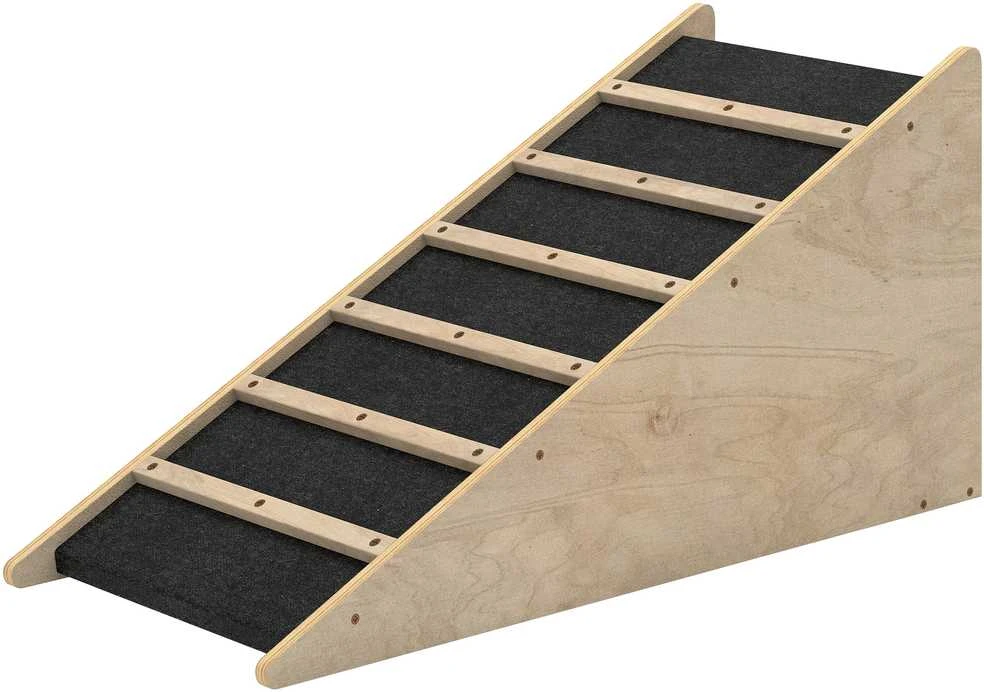 PawHut šunų rampa, neslidi naminių gyvūnėlių rampa automobiliui, įlipimo pagalba vidutinio dydžio šunims iki 20 kg, 90x40x45 cm
