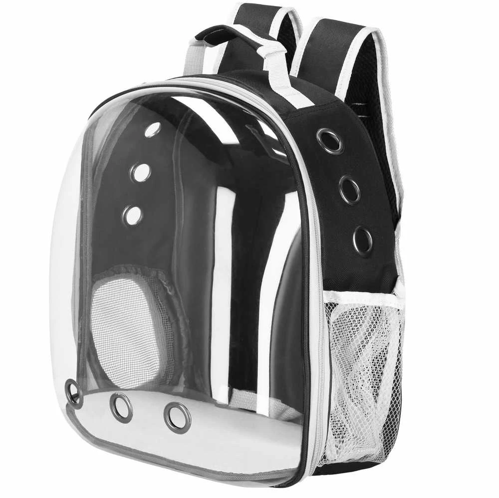 Gyvūnų transportavimo kuprinė Springos 40 x 32 x 22 cm, pilka