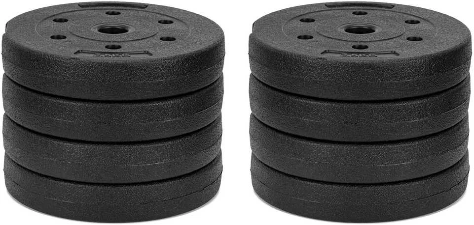 Springos Hanteliai 2 x 15 kg juodi