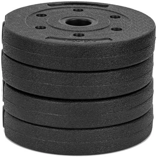 Springos Hanteliai 2 x 15 kg juodi