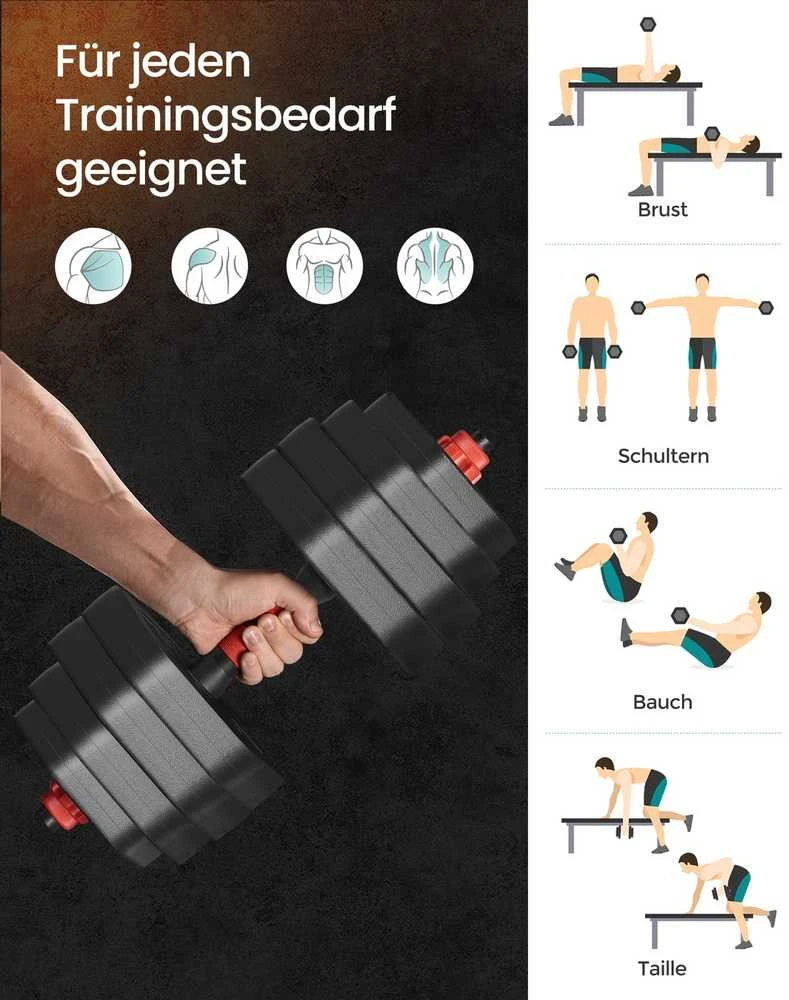 Songmics Hanteliai 40 kg
