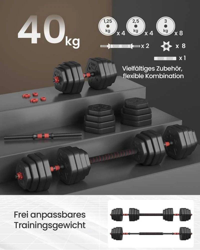 Songmics Hanteliai 40 kg