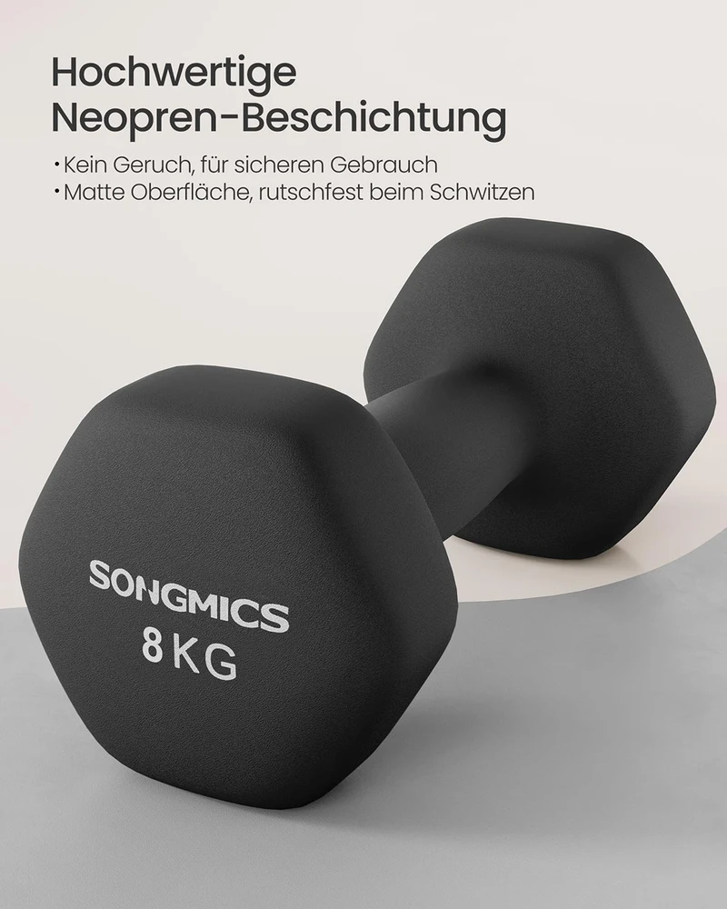 Songmics Hanteliai 8kg 2 vnt.