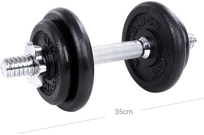 Hanteliai SONGMICS 20 kg juodos spalvos