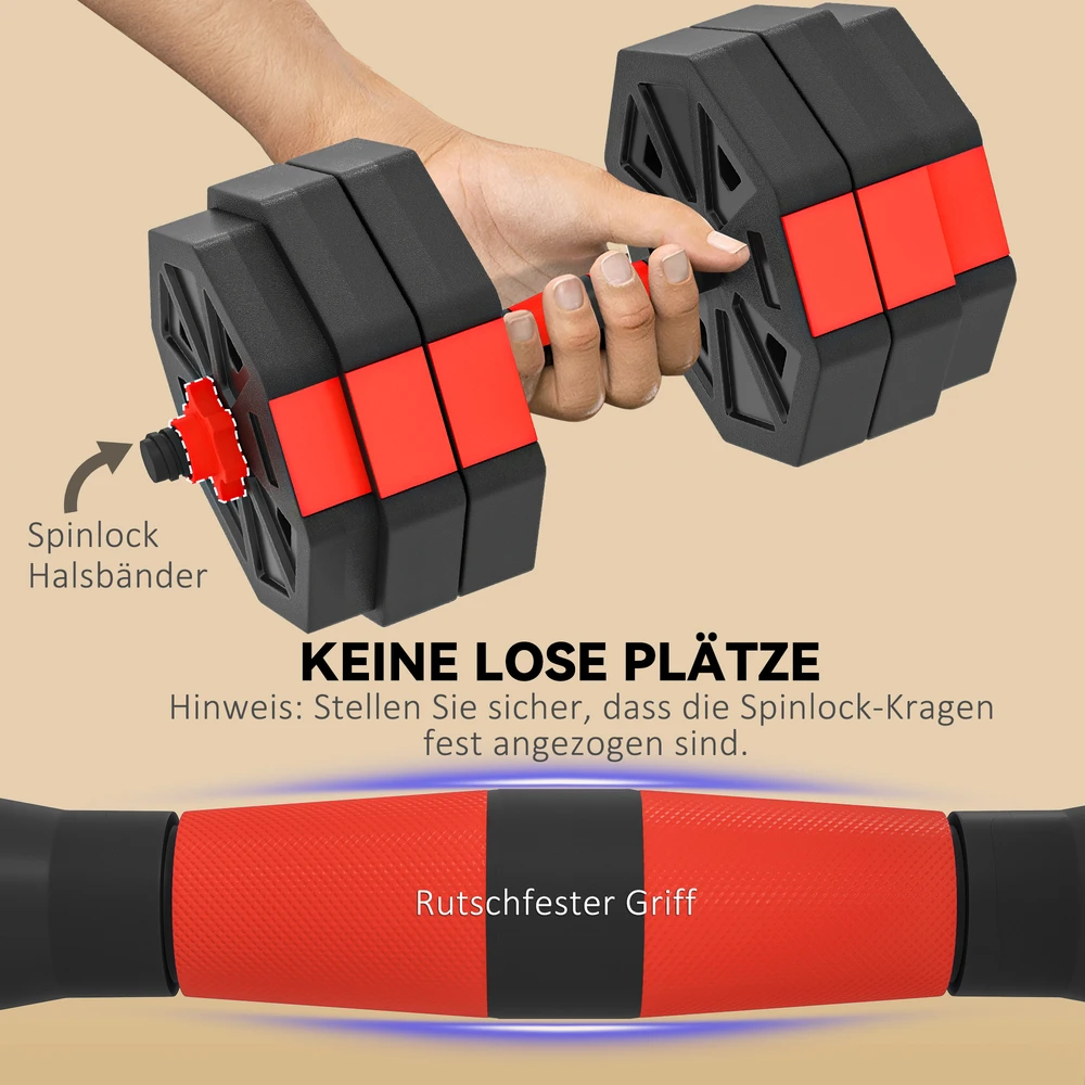 Hantelių rinkinys 30 kg 29 vnt.