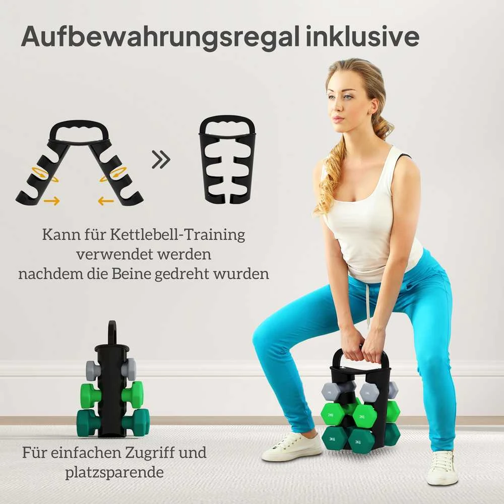 Hantelių rinkinys 6 vnt.
