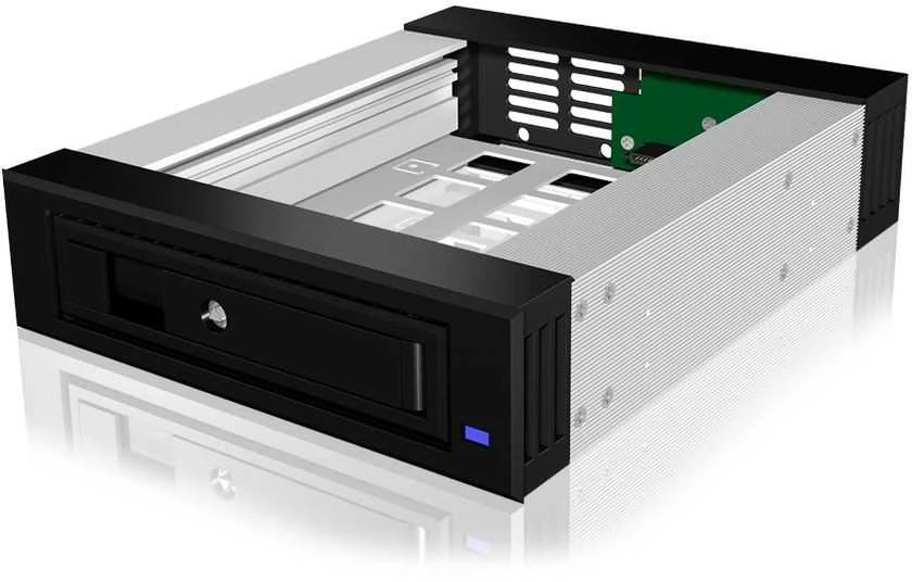 ICYBOX IB-129SSK-B Icy Box mobilus stovas skirtas 3.5/2.5 SATA/SAS HDD, Juodas