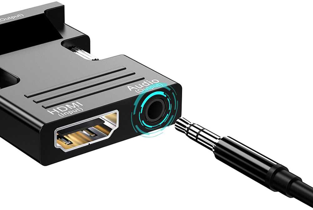 HDMI į VGA garso adapteris