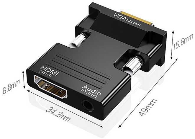 HDMI į VGA garso adapteris