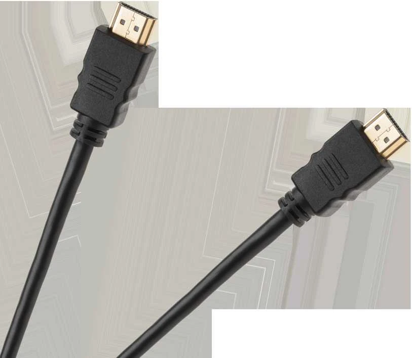 HDMI laidas su auksuotomis jungtimis