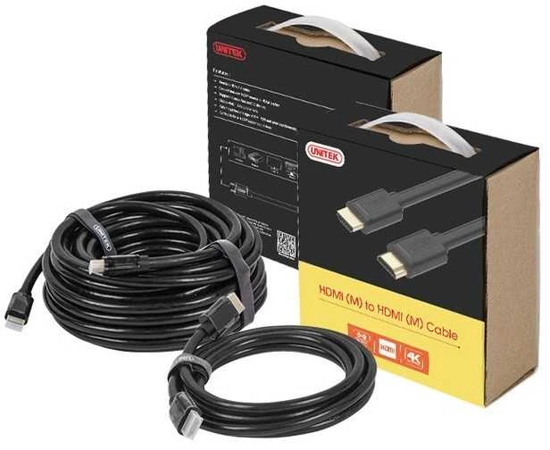 UNITEK Y-C137M Unitek kabelis HDMI v2.0 M/M 1.5m, auksinis, BASIC, Y-C137M