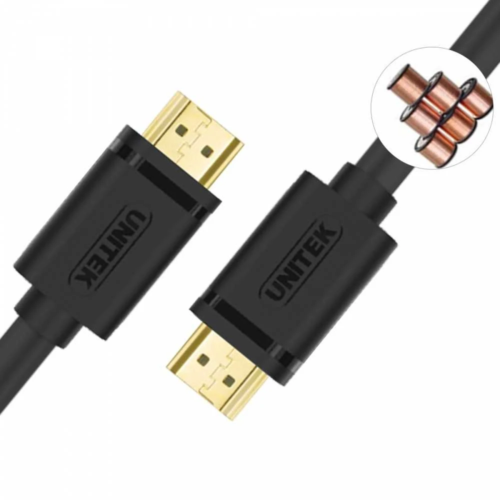 UNITEK Y-C137M Unitek kabelis HDMI v2.0 M/M 1.5m, auksinis, BASIC, Y-C137M