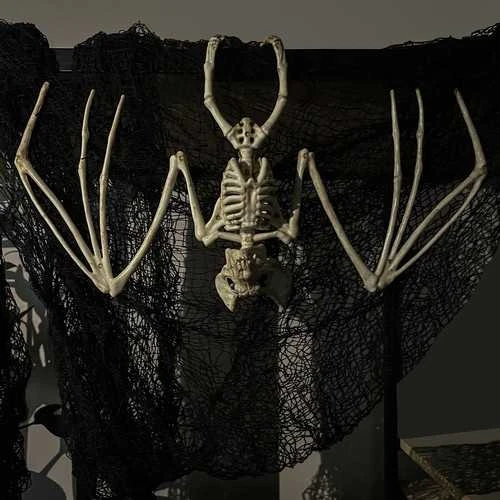 Šikšnosparnio skeletas - dekoracija 30 cm Malatec 22005