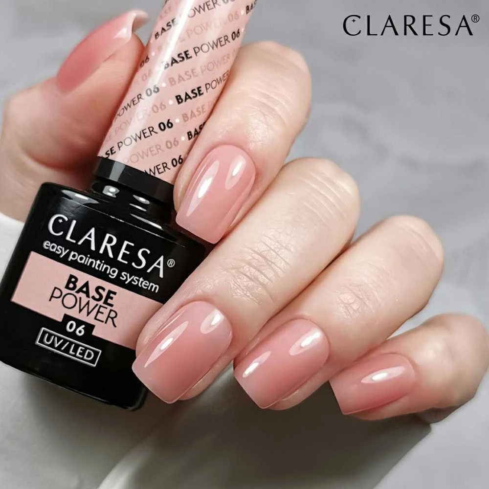 Activeshop Hibridinė gelinio lakavimo bazė Claresa Power Base, 06 rožinis, 5 g