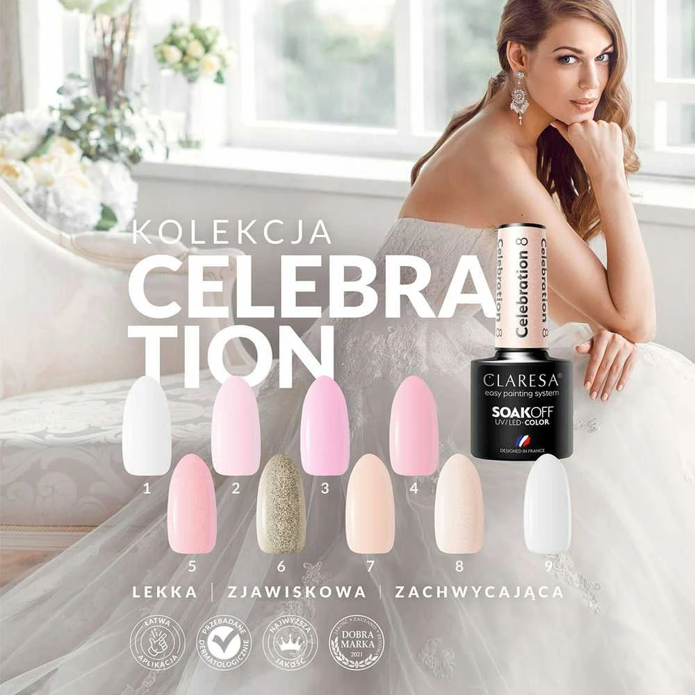 Activeshop Claresa Soak Off UV/LED Celebration 9, 5 g