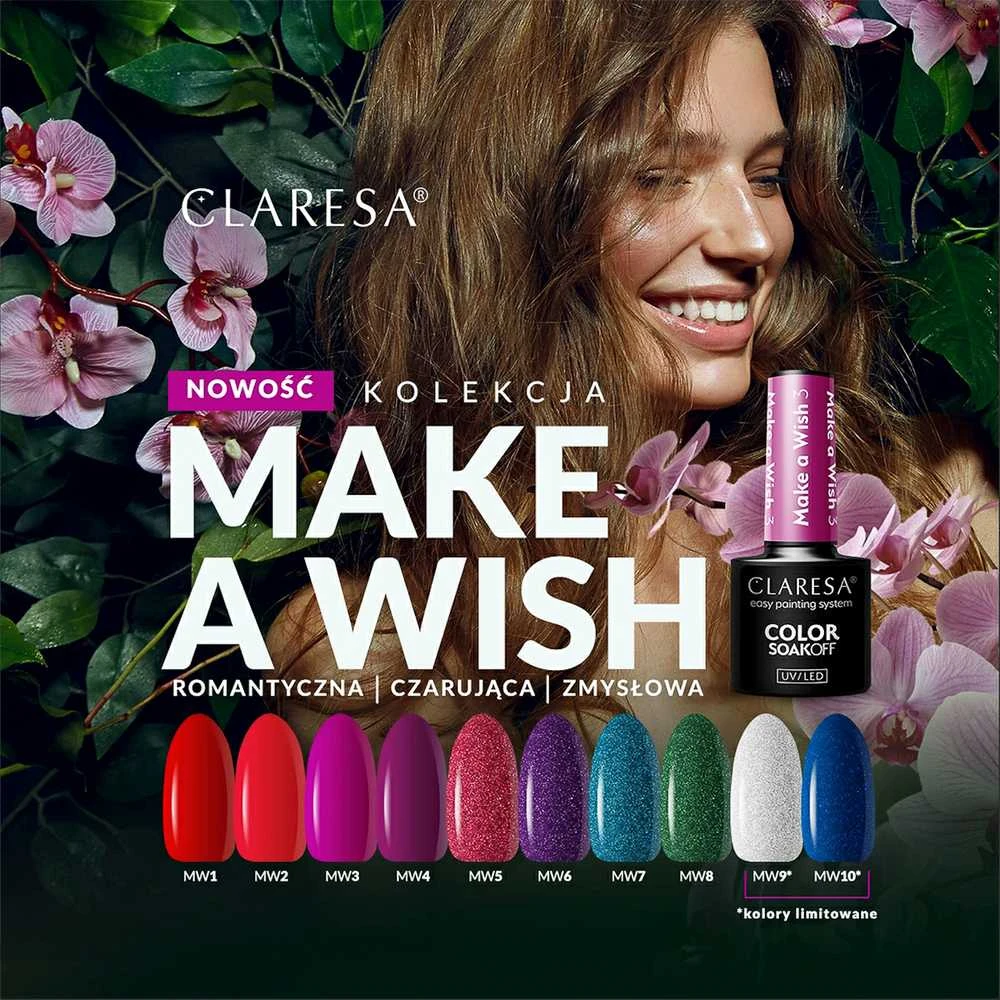 Activeshop Hibridinis nagų lakas Claresa Make A Wish 8, 5 g