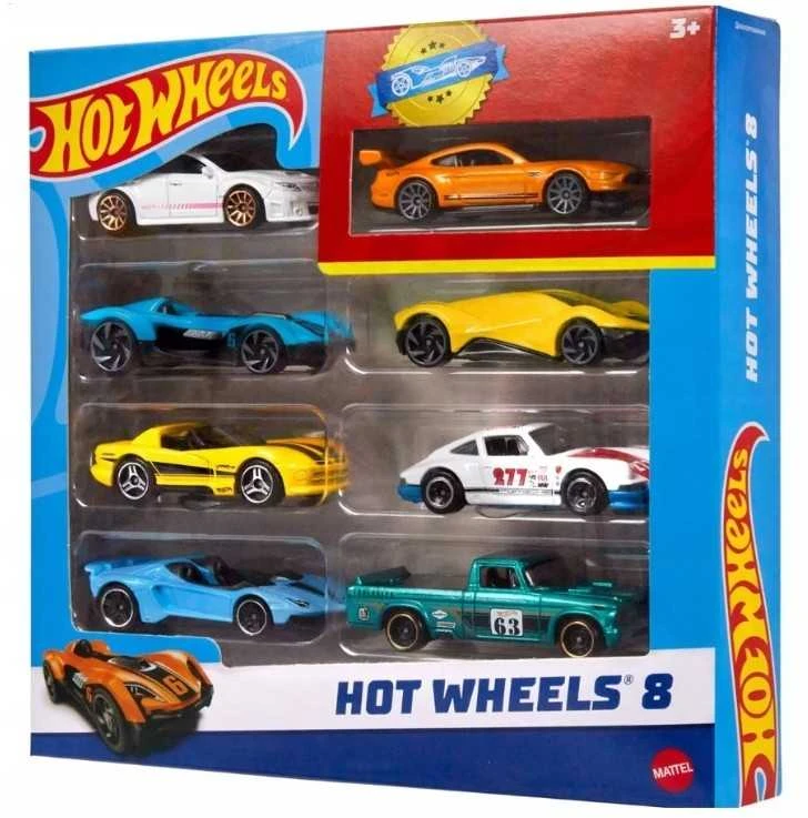 Mattel Hot Wheels 8 Automobilių Rinkinys su Išskirtiniu Modeliu