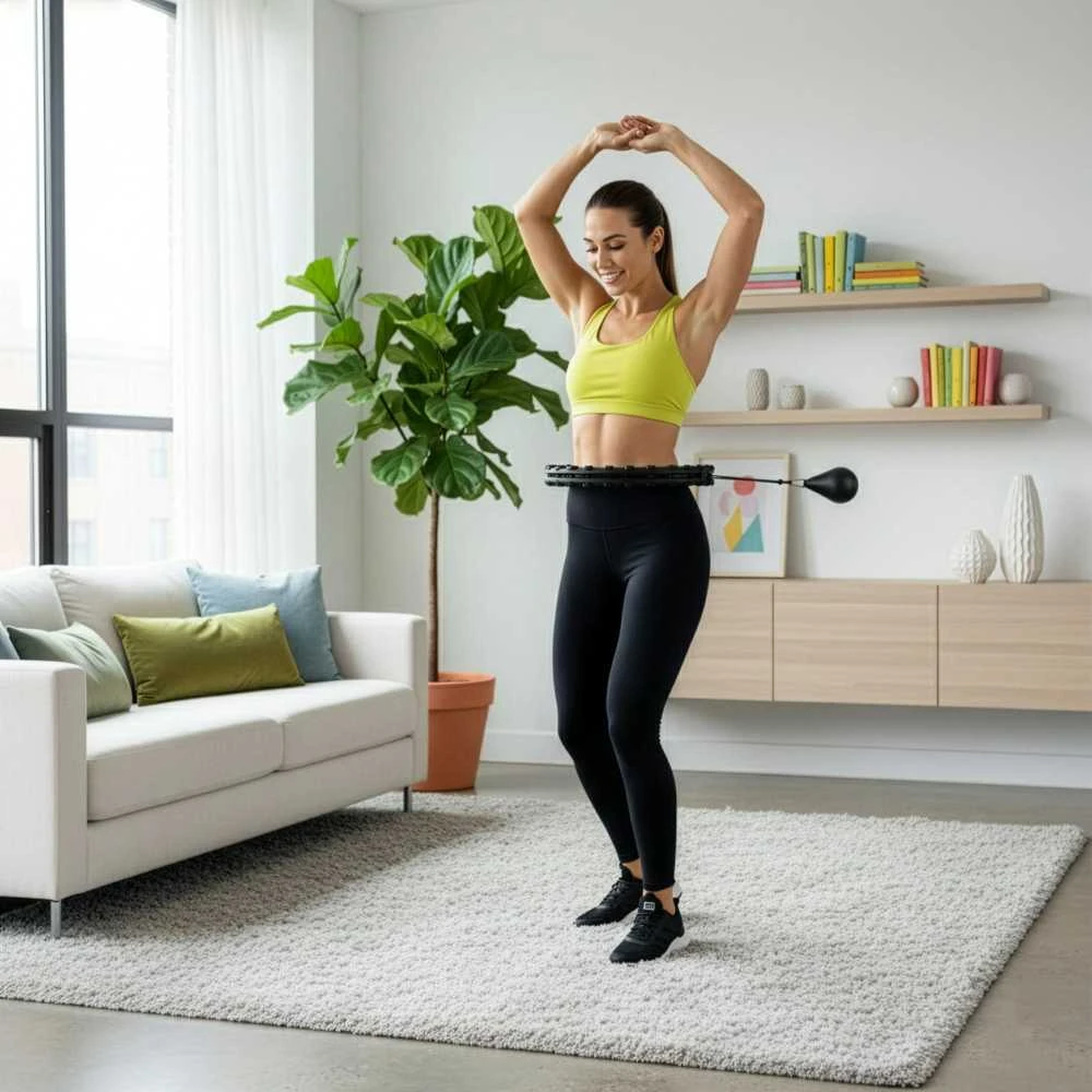 Springos Hula Hoop lankas su svoriu