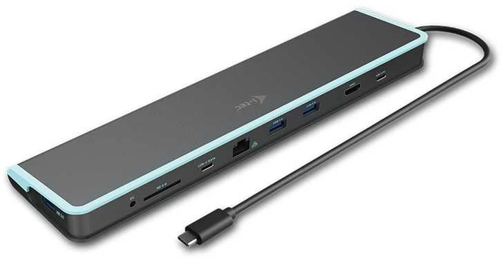 I-TEC USB-C metalinis ergonomiškas 4K 3x Ekrano prijungimo stotelė su PD 100 W