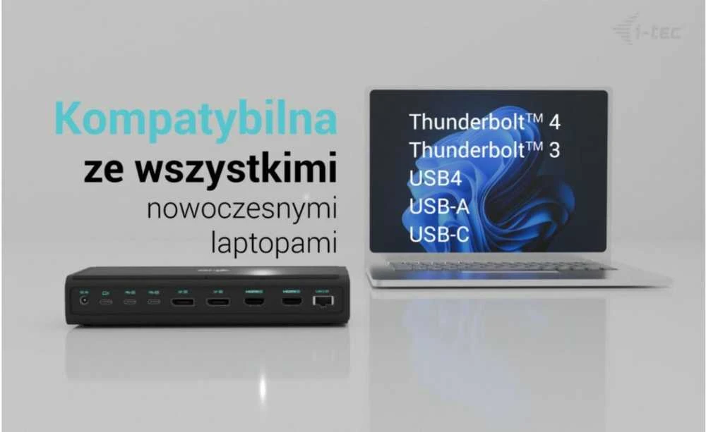 I-TEC Universal 6x 4K Ekranas DS 6x4K 2xDP 2xHDMI 2xUSB-C 1xGLAN 2xUSB-C Gen.2 4xUSB 3.2 1xGarso / mikrofono lizdas 1xSD / Micro SD Kl PD 140W KL