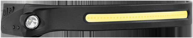 Rebel Įkraunamas priekinis žibintas (5W COB + 3W LED) - galvos juosta